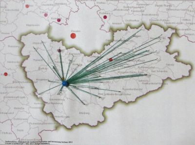 Fadengrafik - Darstellung aller Teilnehmer im Landkreis 2013